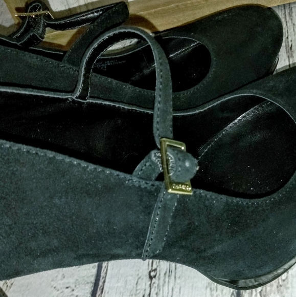 Calvin Klein Black Suede Stiletto Dress Pumps - Picture 6 of 13